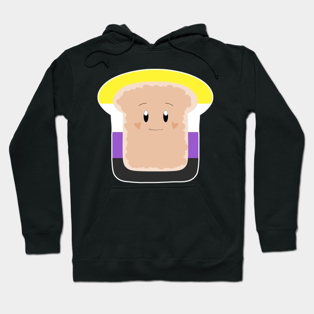 Non-binary Pride Toast Hoodie by celestialuka